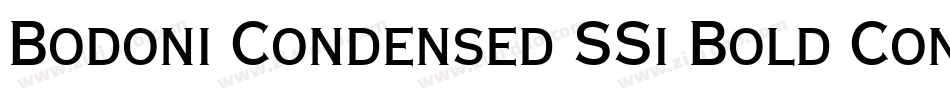 Bodoni Condensed SSi Bold Condensed字体转换